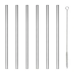 Blomus Sala Glass Straw With Brush Ø20 Cm 6-pack