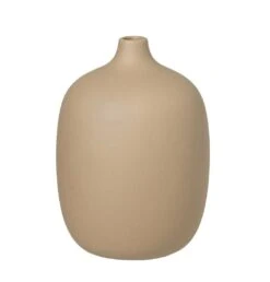 Blomus Ceola Ceramic Vase -Blomus Sales Store blomus ceola vase ceramic khaki 5.5x7.5 1 2