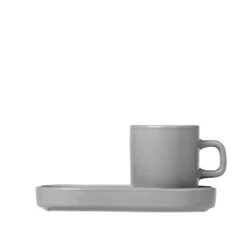Blomus Pilar Espresso Mug With Tray Set -Blomus Sales Store blomus espresso mug with saucer 63725 1
