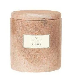 Blomus Frable Scented Candle With Marble Container -Blomus Sales Store blomus frable scented candle with marble container figue fragrance 1