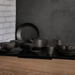 Blomus Kumi Stoneware Coffee Cups With Saucers (Set Of 2) -Blomus Sales Store blomus kumi stoneware group 2