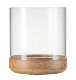 Blomus Lanto Hurricane Lamp With Wood Base -Blomus Sales Store blomus lanto hurricane lamp with wood base xlarge