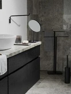 Blomus Menoto Towel Stand, Black Titanium -Blomus Sales Store blomus menoto black towel stand 3