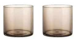 Blomus Mera Lowball Drinking Glasses (Set Of 2) -Blomus Sales Store blomus mera lowball drinking glasses coffee 1