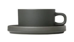 Blomus Pilar Tea Cups With Saucers (Set Of 2)