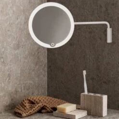 Blomus Modo Wall Mounted LED Vanity Mirror -Blomus Sales Store blomus modo wall mounted led vanity mirror 2