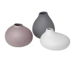 Blomus Nona Mini Vases (Set Of 3) -Blomus Sales Store blomus nona mini vases pewter microchip bark 1