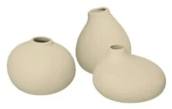 Blomus Nona Mini Vases (Set Of 3) -Blomus Sales Store blomus nona mini vases vanilla 1