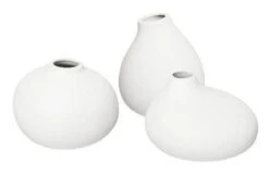 Blomus Nona Mini Vases (Set Of 3) -Blomus Sales Store blomus nona mini vases white 1