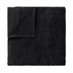 Blomus Riva Organic Terry Cloth Bath Towel -Blomus Sales Store blomus riva organic terry cloth bath towel black 1