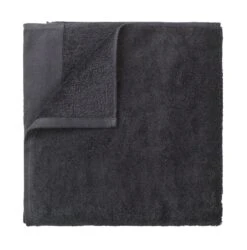 Blomus Riva Organic Terry Cloth Hand Towel -Blomus Sales Store blomus riva organic terry cloth hand towel magnet charcoal
