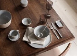 Blomus Sablo Ceramic Coffee Cups & Saucers (Set Of 2) -Blomus Sales Store blomus sablo ceramic coffee cups saucers 2