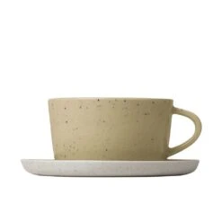 Blomus Sablo Tea Cups & Saucers (Set Of 2) -Blomus Sales Store blomus sablo tea cups saucers savannah