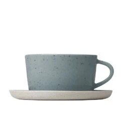 Blomus Sablo Tea Cups & Saucers (Set Of 2)