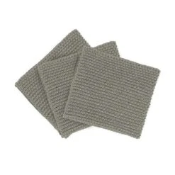 Blomus Wipe Perla Knitted Dish Cloths (Set Of 3) -Blomus Sales Store blomus wipe perla knitted dish cloths elephant skin