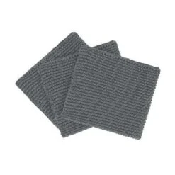 Blomus Wipe Perla Knitted Dish Cloths (Set Of 3) -Blomus Sales Store blomus wipe perla knitted dish cloths sharkskin