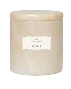 Blomus Frable Scented Candle With Marble Container -Blomus Sales Store moonbeam mora fragrance 1